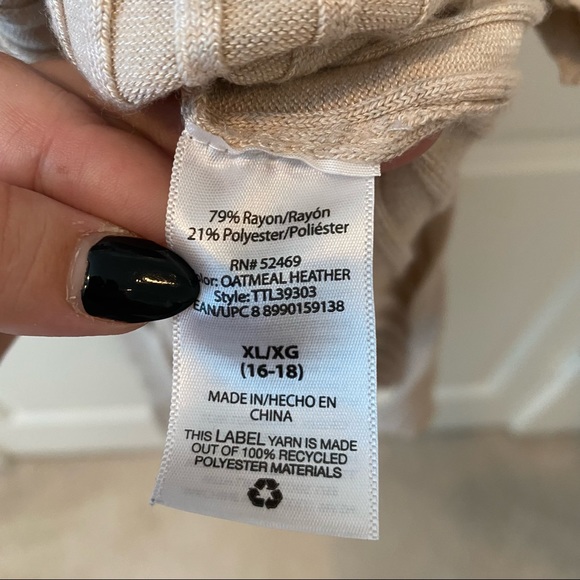 Beige Sweater Dress or Cardigan - Picture 4 of 7